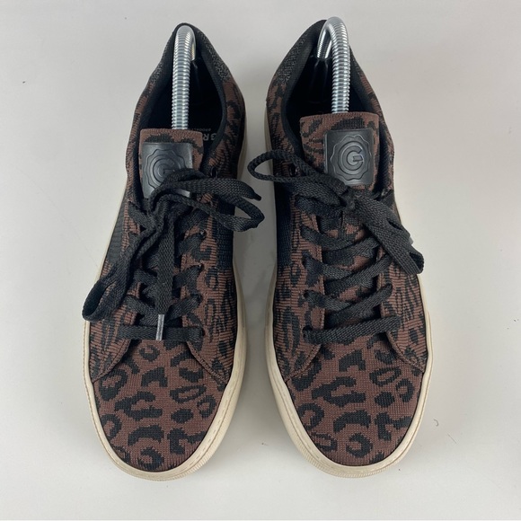 GREATS Brooklyn The Royale Knit Sneaker Shoes Leopard Print Womens US 9.5 - Picture 4 of 10